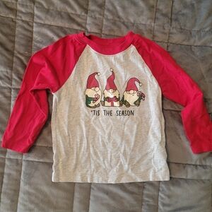 Kids Red and Gray Christmas Shirt